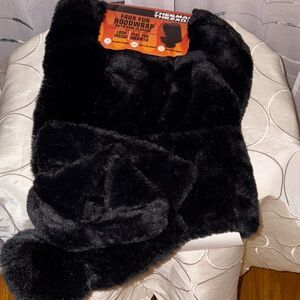 Thermal Threads Faux Fur Hood Wrap with Pom Closure NWT